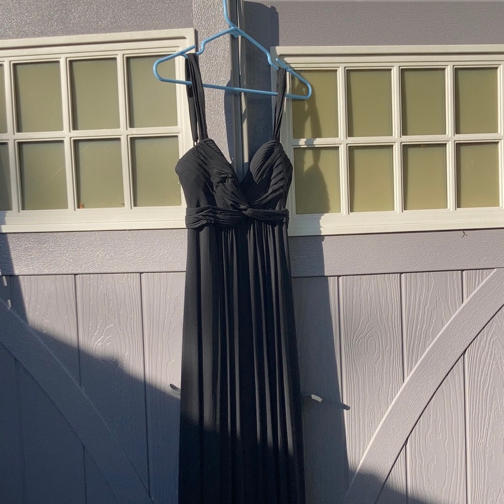 BCBG MAX AZRIA black floor length gown.